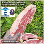 Lamb collar SHOULDER FOREQUARTER bone-in frozen Australia half cuts WAMMCO +/- 1.2kg (price/kg)